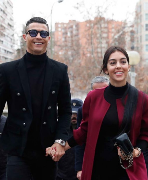 Cristiano Ronaldo llega a los juzgados junto a Georgina