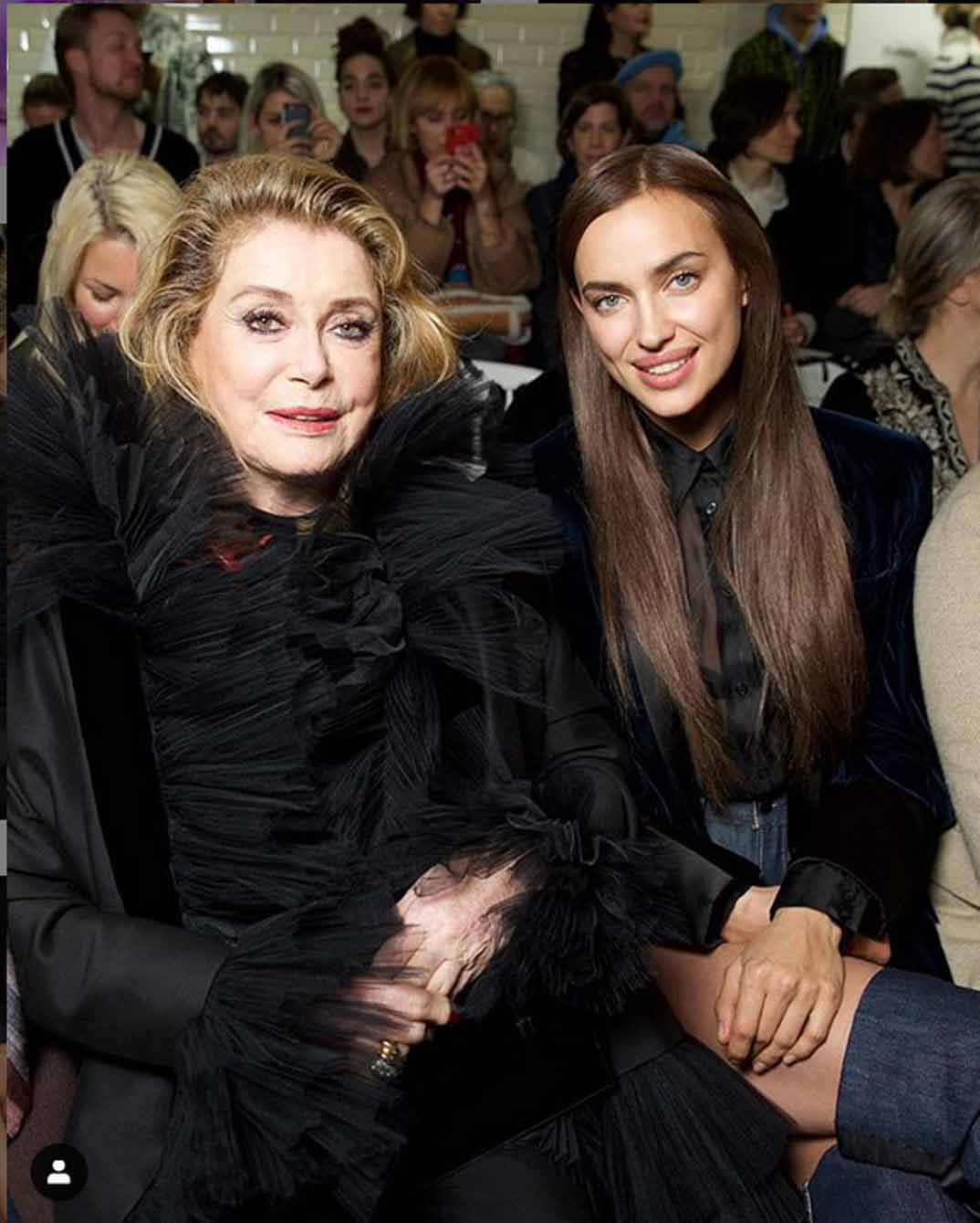 Irina Shayk con Catherine Deneuve - Jean Paul Gaultier - Alta Costura París