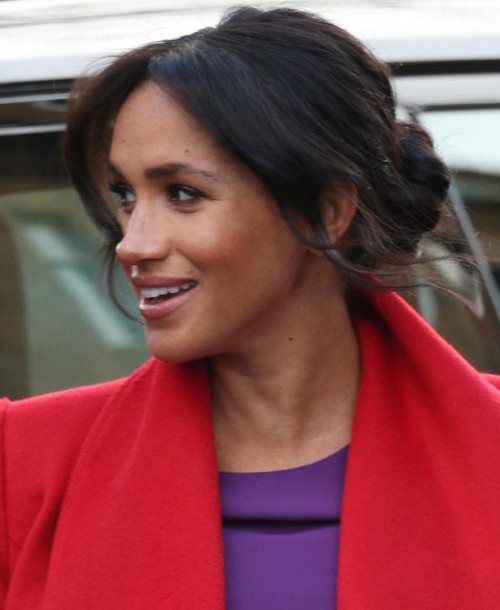 El look premamá más colorido de Meghan Markle