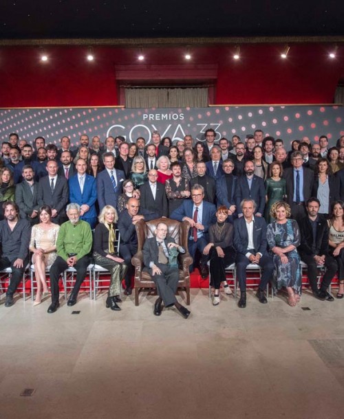 La foto de familia de los nominados a los Goya 2019