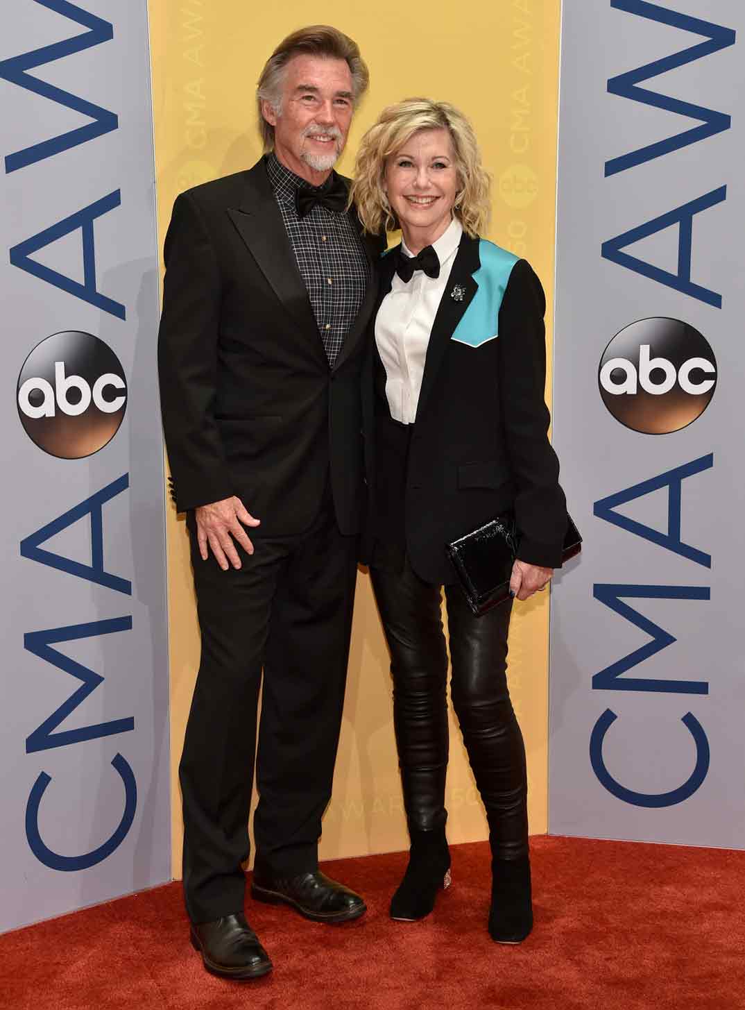 Olivia Newton-John con su marido John Easterling