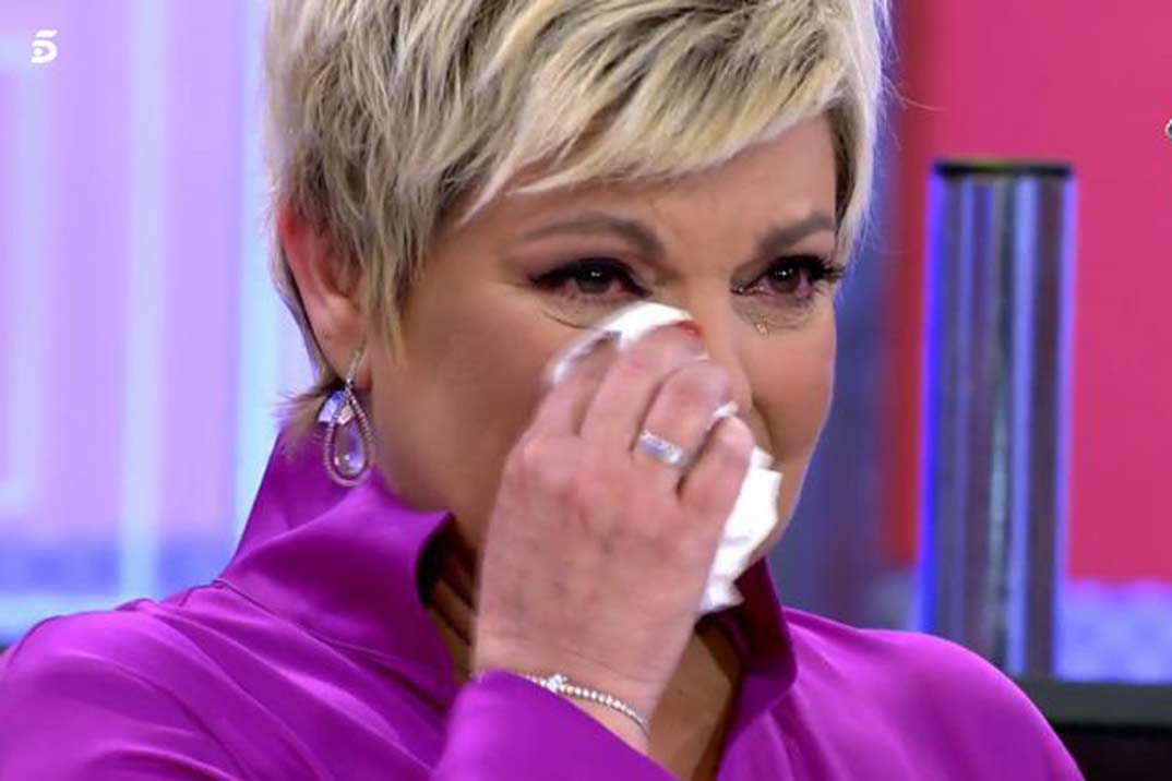 Las lágrimas de Terelu Campos en su regreso a televisión