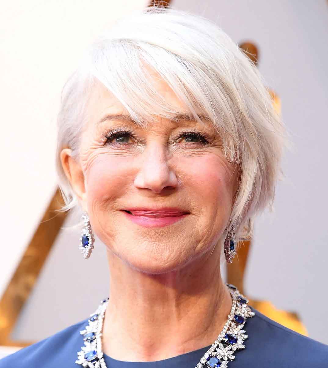 Helen Mirren - Premios Oscar 2018 - Carré peinados que rejuvenecen