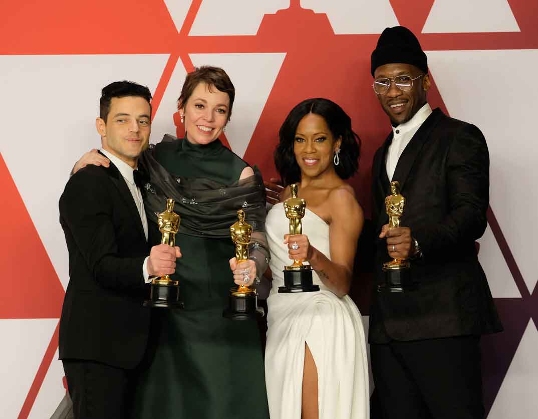 Rami Malek, Olivia Colman, Regina King, Mahershala Ali - Premios Oscar 2019