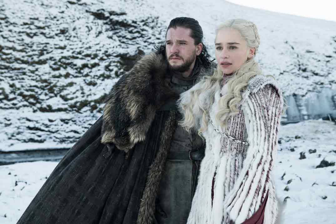 Daenerys Targaryen (Emilia Clarke) y Jon Nieve (Kit Harington) Juego de Tronos - Temporada 8 © HBO