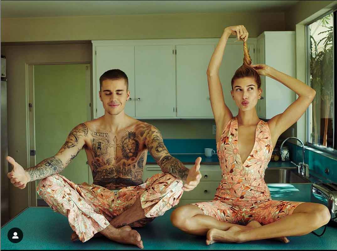 Justin Bieber y Hailey Baldwin - VOGUE USA © Redes Sociales