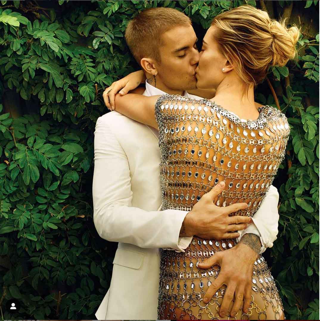 Justin Bieber y Hailey Baldwin - VOGUE USA © Redes Sociales