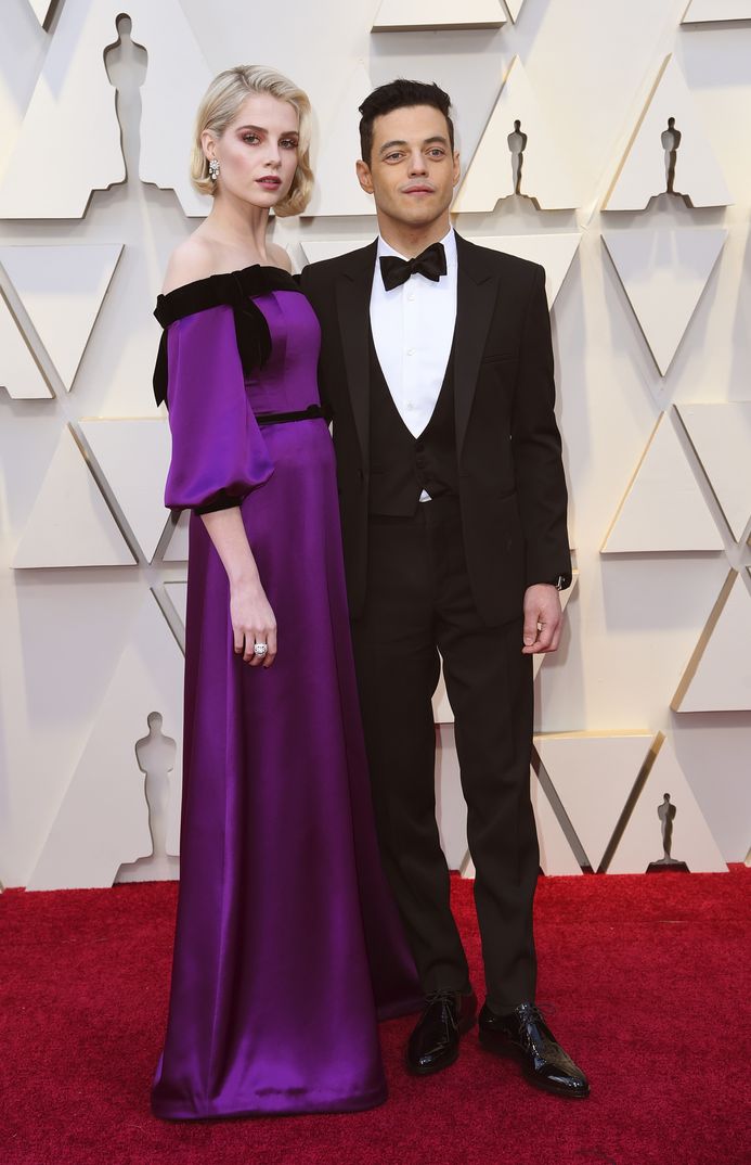 Lucy Boynton y Rami Malek - Premios Oscar 2019
