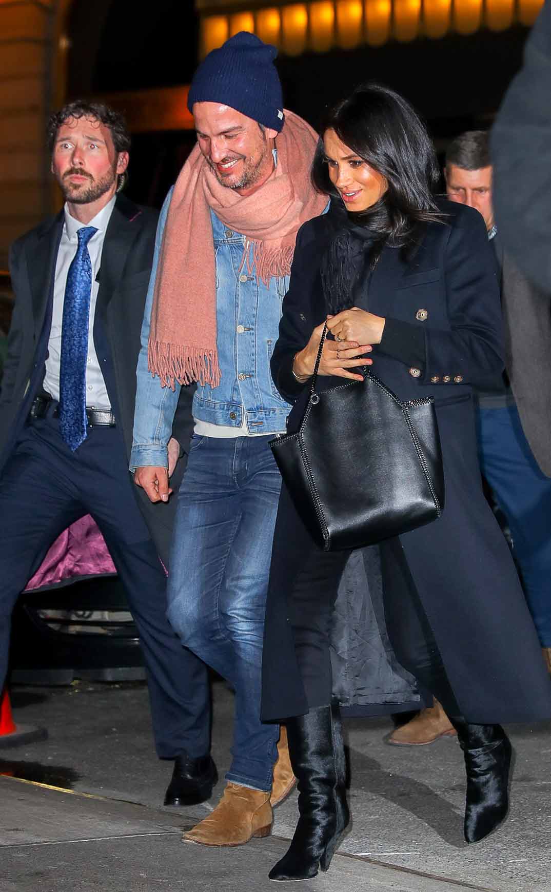 Meghan Markle con su amigo Markus Anderson en Nueva York