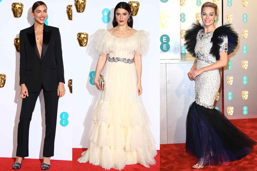 Premios Bafta 2019 alfombra - Irina Shayk, Rachel Weisz, Margot Robbie