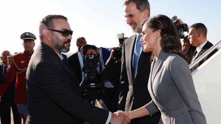 Las mejores imágenes del primer día de visita a Marruecos de los reyes Felipe y Letizia