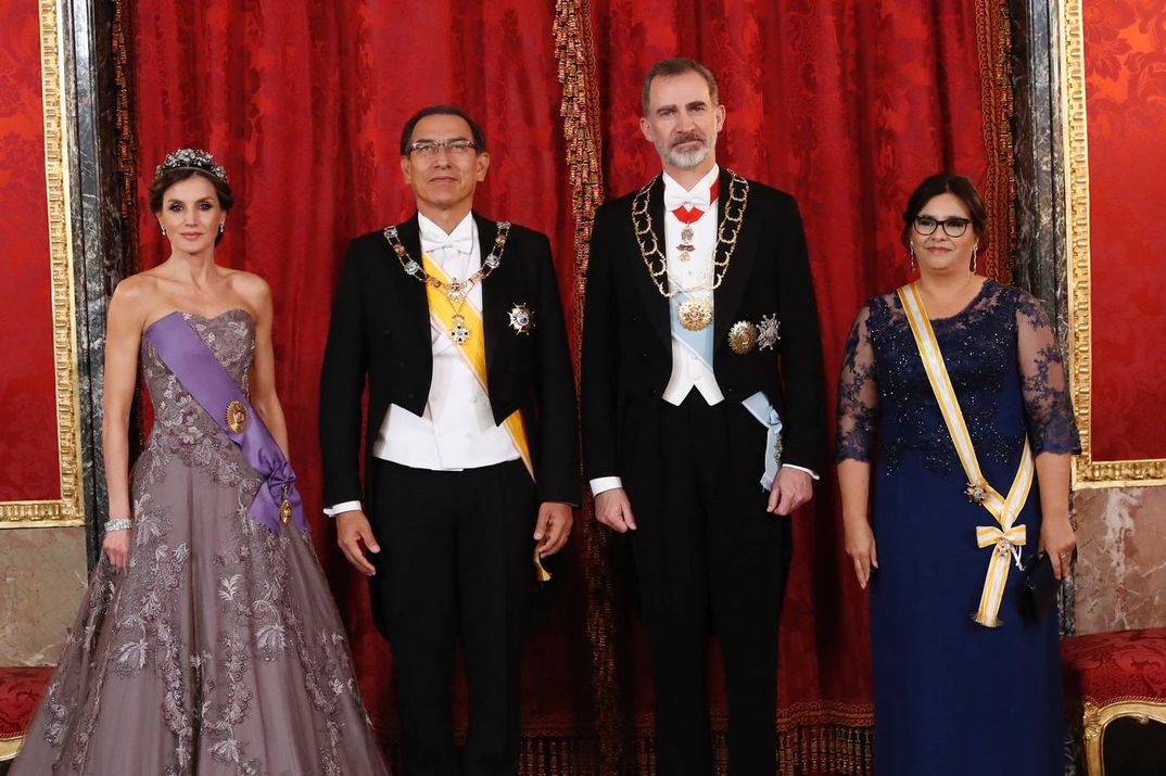 Reyes Felipe y Letizia - Cena de Gala Presidente de Perú y su esposa © Casa S.M. El Rey