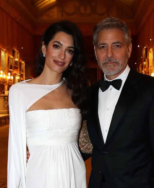 La elegancia de Amal Clooney en Buckingham Palace