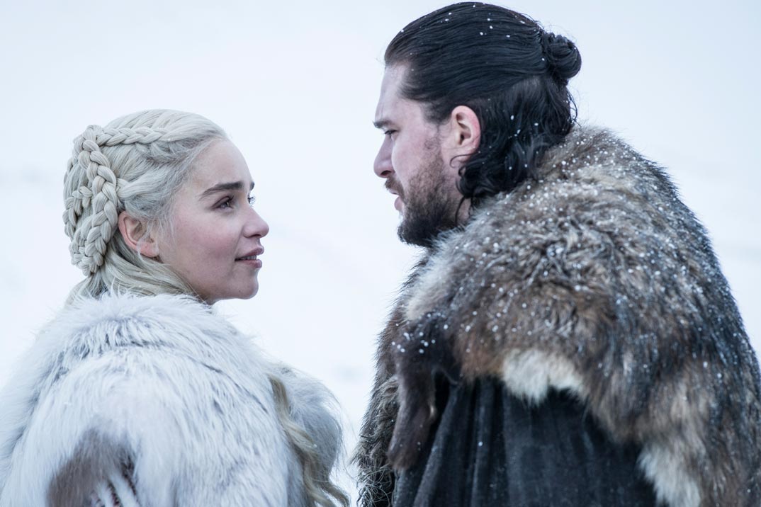 Daenerys Targaryen (Emilia Clarke) y Jon Nieve (Kit Harington) Juego de Tronos - Temporada 8 © HBO