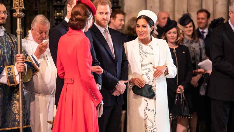Las imágenes del reencuentro de Kate Middleton y Meghan Markle