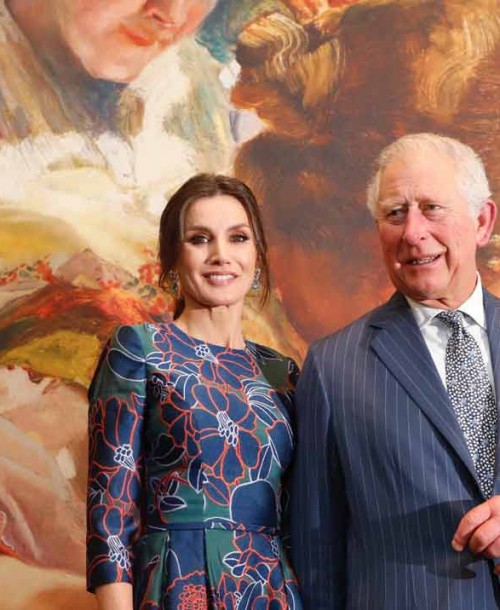 La reina Letizia, de Carolina Herrera, en Londres