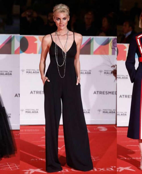 Amaia Salamanca y Maribel Verdú, la elegancia en negro en Málaga