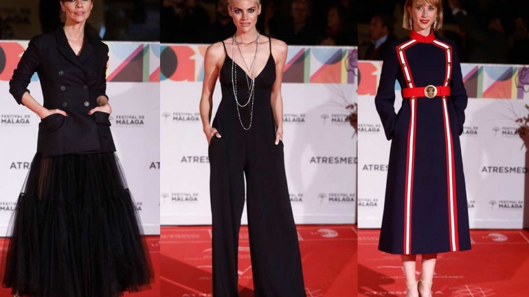Amaia Salamanca y Maribel Verdú, la elegancia en negro en Málaga