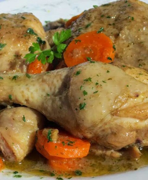 Pollo en salsa de perdiz