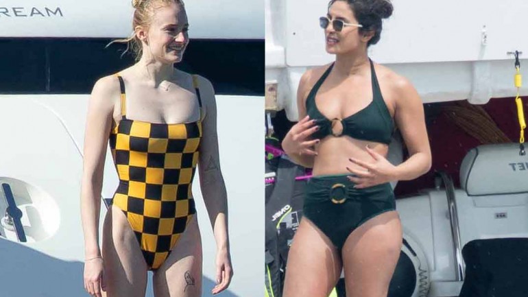 Priyanka Chopra y Sophie Turner presumen de cuerpo diez