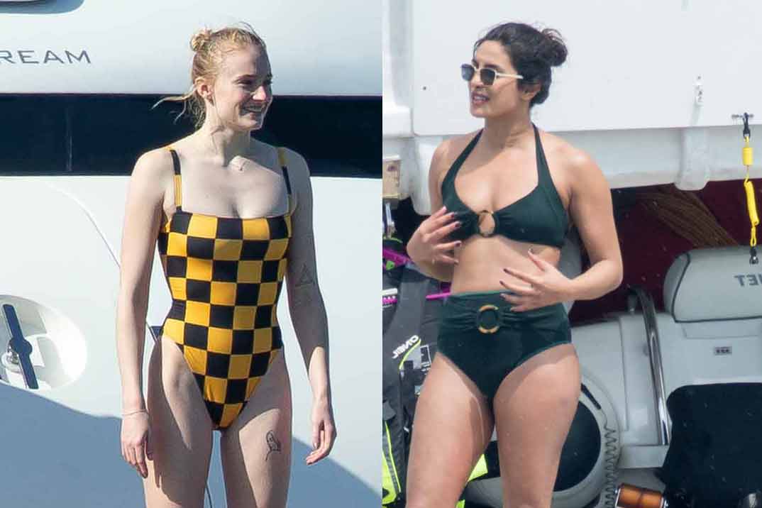 Priyanka Chopra y Sophie Turner presumen de cuerpo diez