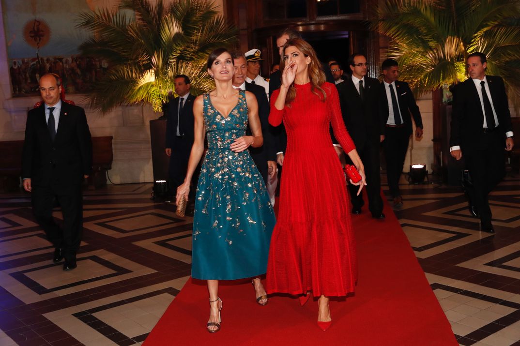 Los Reyes Felipe y Letizia con el Presidente de Argentina y su esposa - Cena Gala Buenos Aires © Casa S.M. El Rey