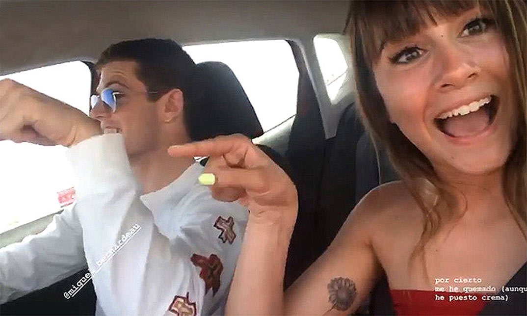 Aitana Ocaña y Miguel Bernardeau © Stories/Instagram