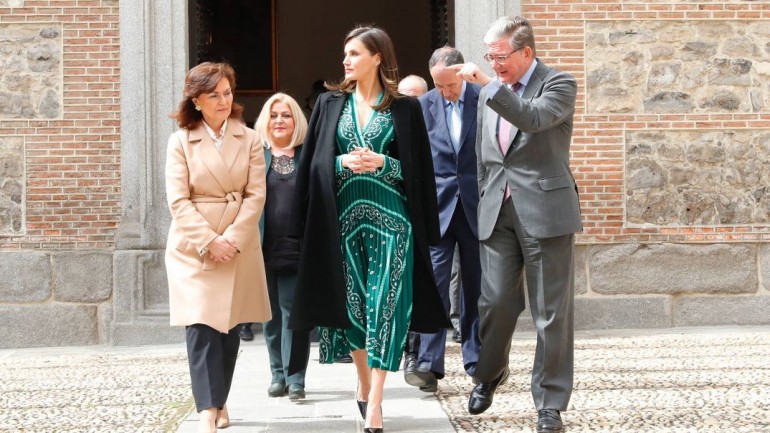 La reina Letizia recupera uno de sus vestidos más aplaudidos