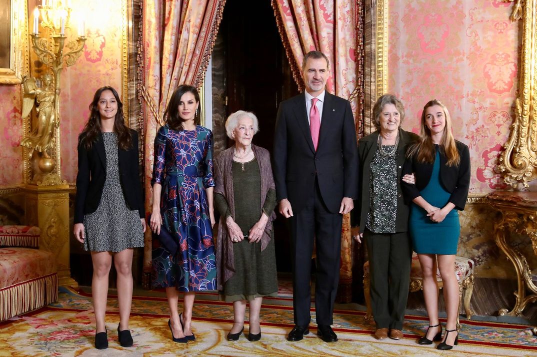 Reyes Felipe y Letizia - Almuerzo Premio Miguel de Cervantes 2018 © Casa S.M. El Rey