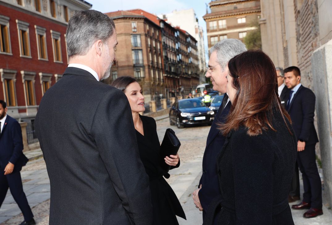 Reyes Felipe y Letizia - Funeral en memoria de Don José Pedro Pérez-Llorca Rodrigo © Casa SM. El Rey