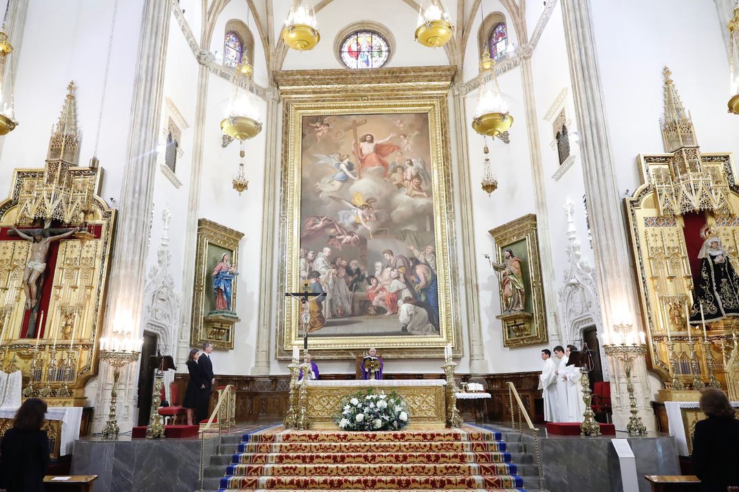 Reyes Felipe y Letizia - Funeral en memoria de Don José Pedro Pérez-Llorca Rodrigo © Casa SM. El Rey