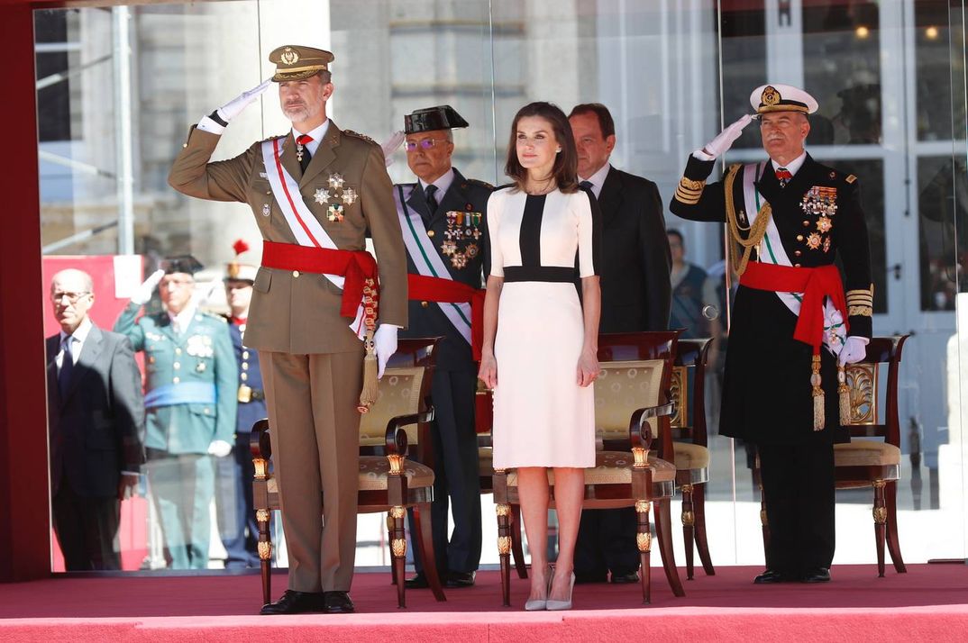 Reyes don Felipe y doña Letizia - Acto conmemorativo del 175º aniversario de la fundación de la Guardia Civil © Casa S.M. El Rey