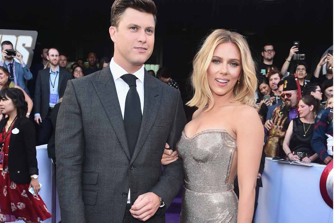 Scarlett Johansson y Colin Jost