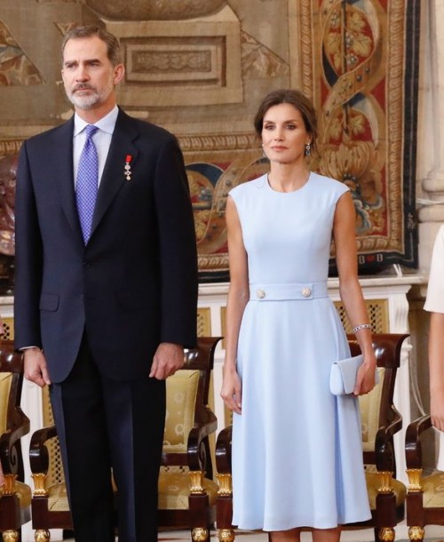 Los Reyes y sus hijas en el quinto aniversario de la proclamación de Felipe VI