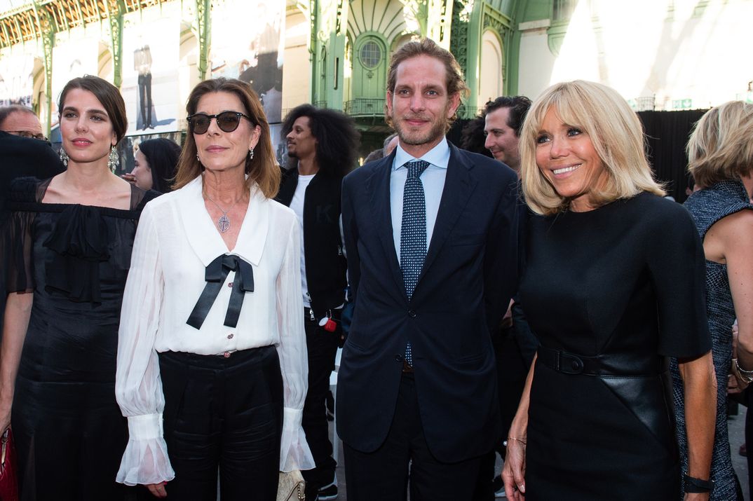 Carolina de Mónaco con sus hijos Andrea y Carlota Casiraghi