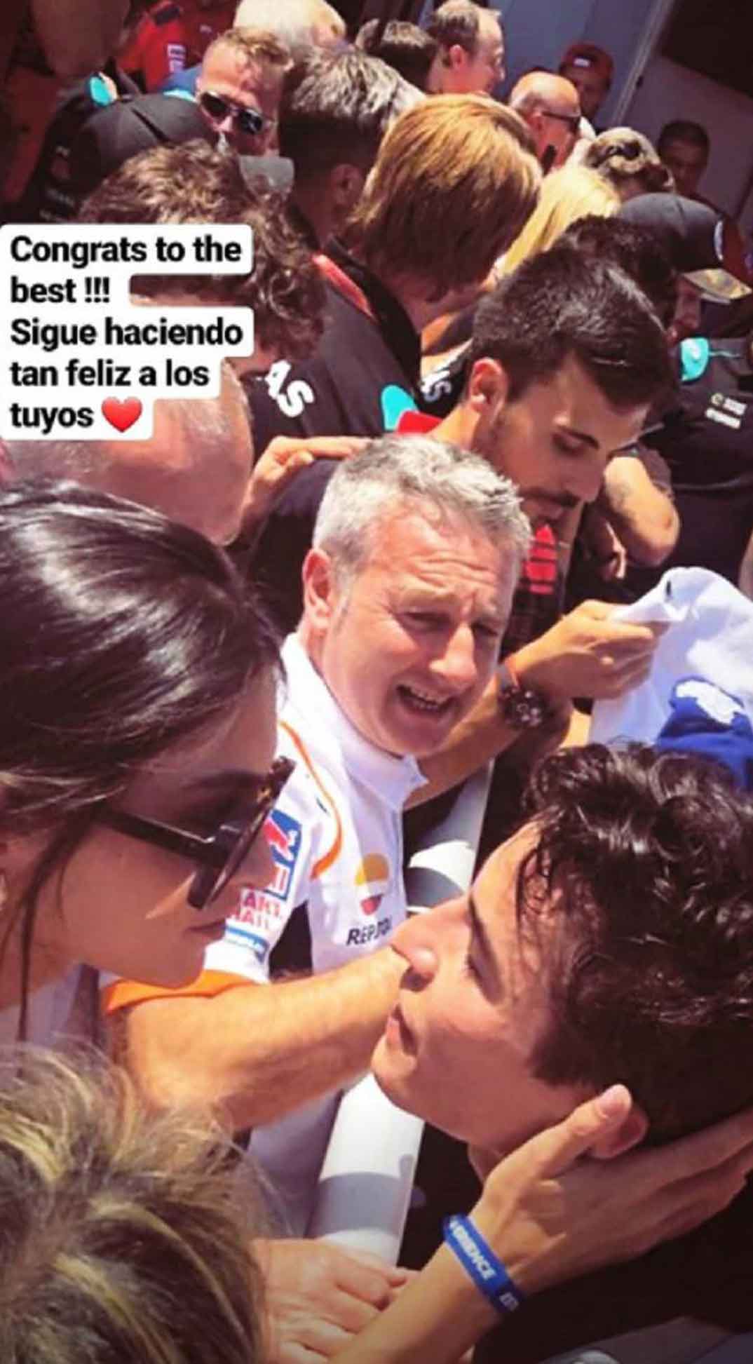 Lucía Rivera y Marc Márquez © Stories/Instagram
