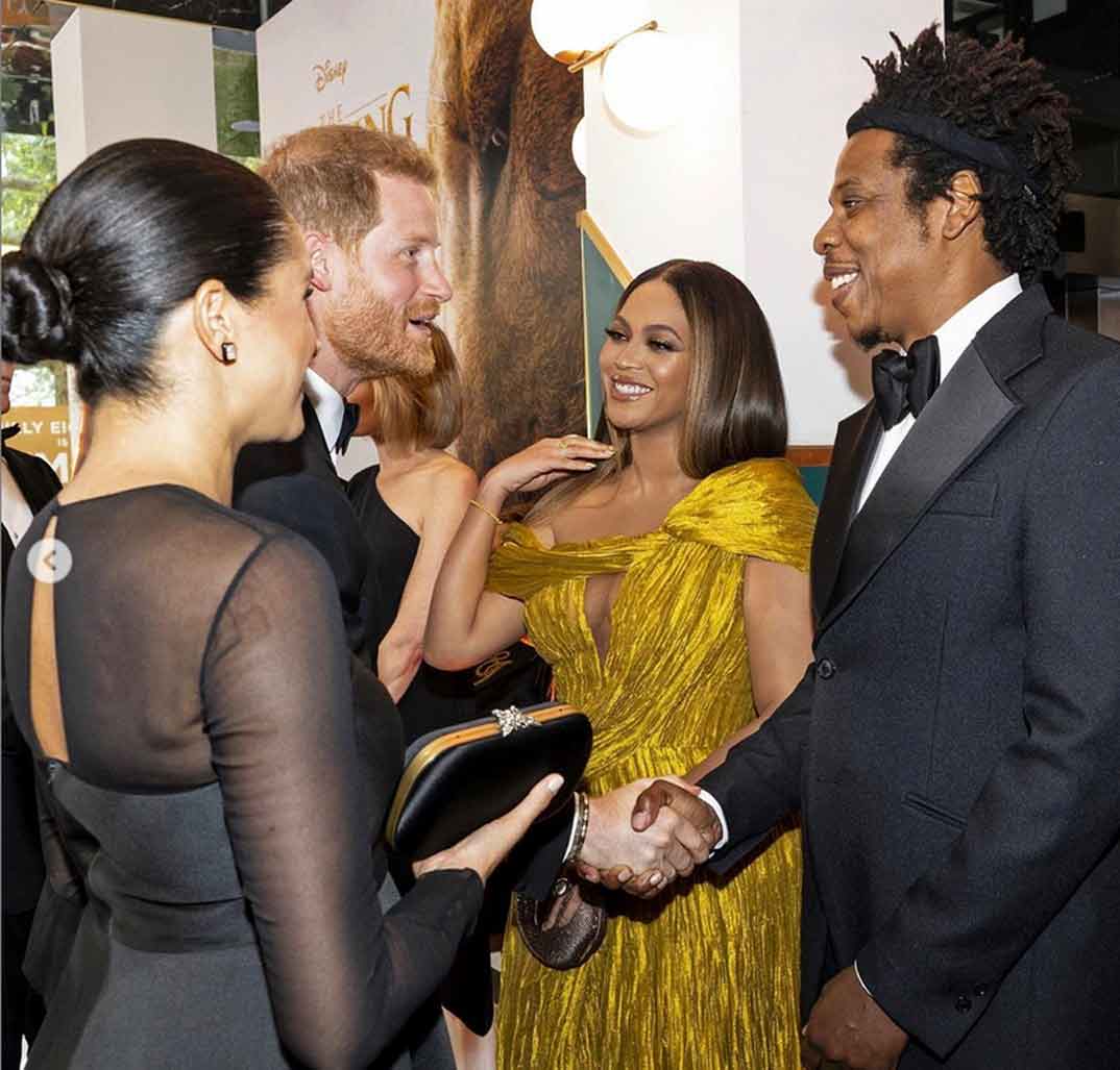 Duques de Sussex con Beyoncé y su marido Jay Z © sussexroyal/InstagramDuques de Sussex con Beyoncé y su marido Jay Z © sussexroyal/Instagram