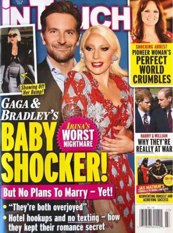 Lady Gaga embarazada - Revista Intouch