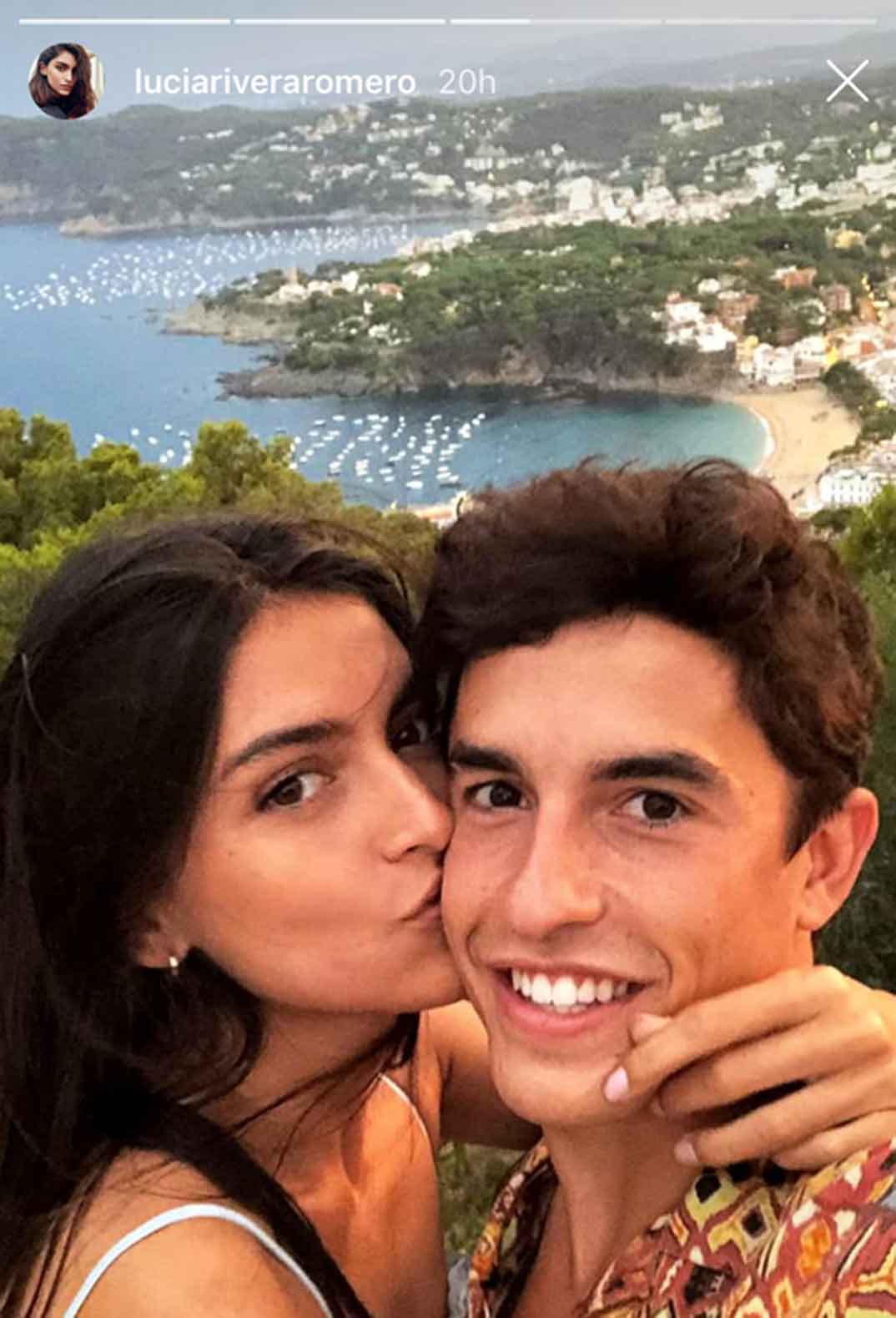 Lucía Rivera y Marc Marquez © Stories/Instagram