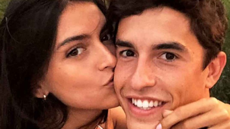 Marc Márquez y Lucía Rivera © Redes Sociales