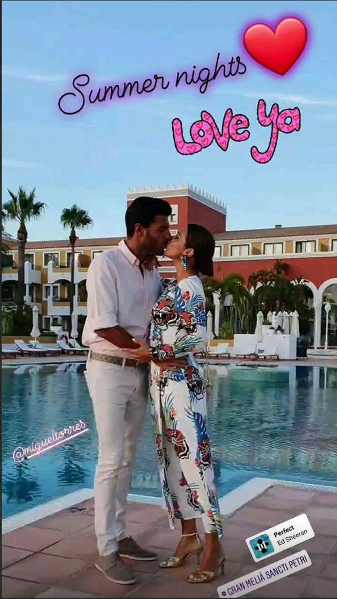 Paula Echevarría y Miguel Torres © Stories/Instagram