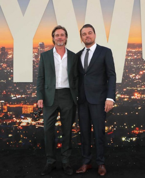 Brad Pitt y Leonardo DiCaprio… Duelo de galanes en la alfombra roja