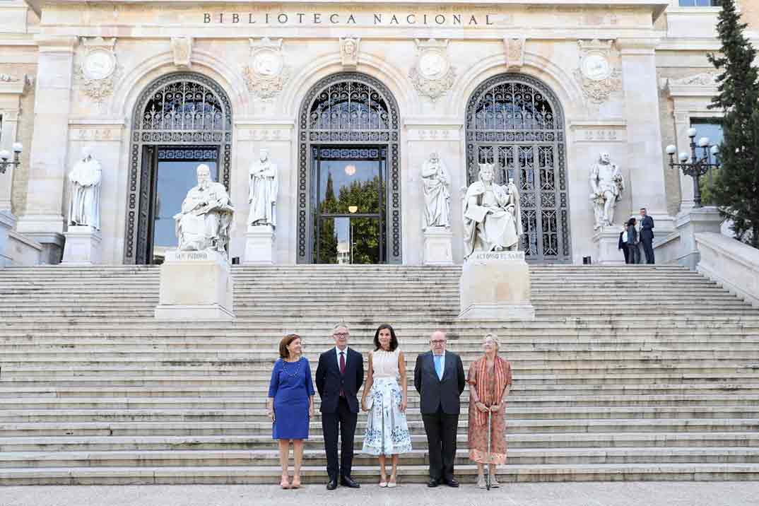 Reina Letizia en la Biblioteca Nacional - Casa S.M. El Rey