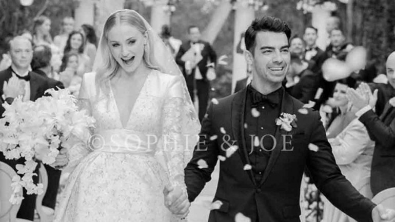 Así ha sido el espectacular vestido de novia de Sophie Turner