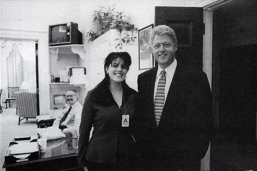 Bill Clinton con Monica Lewinsky - Archivo