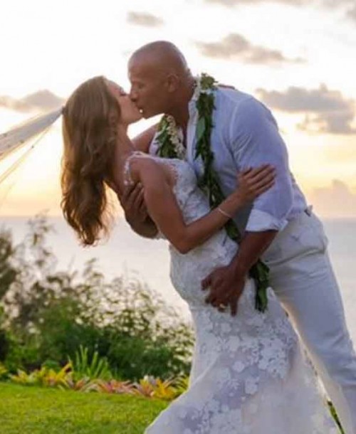 Boda sorpresa de  Dwayne ‘La Roca’ Johnson