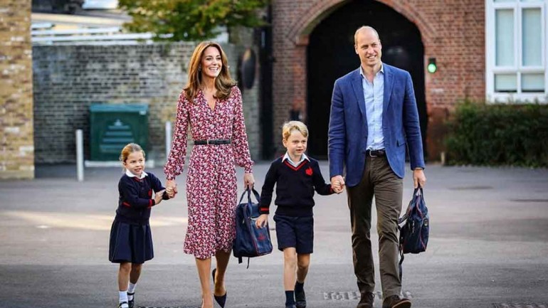 Así ha sido el primer día de colegio de Charlotte de Cambridge