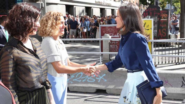 La reina Letizia retoma su agenda en solitario