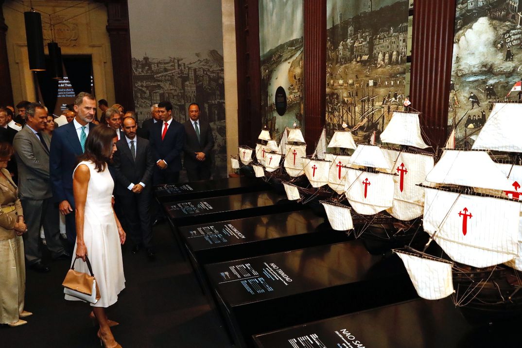 Reyes Felipe y Letizia - Actos en conmemoración del V Centenario de la expedición de la primera vuelta al mundo de Fernando de Magallanes y Juan Sebastián Elcano © Casa S.M. El Rey