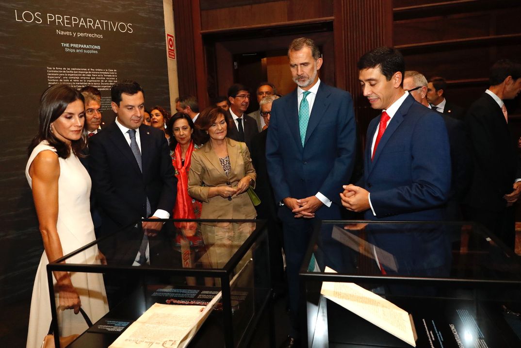 Reyes Felipe y Letizia - Actos en conmemoración del V Centenario de la expedición de la primera vuelta al mundo de Fernando de Magallanes y Juan Sebastián Elcano © Casa S.M. El Rey